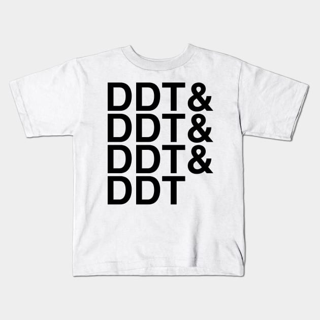 DDT Helvetica List Kids T-Shirt by DennisMcCarson